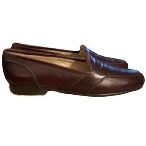 Cole Haan Men’s Bragano brown/maroon Italian Penny loafers size 9M
